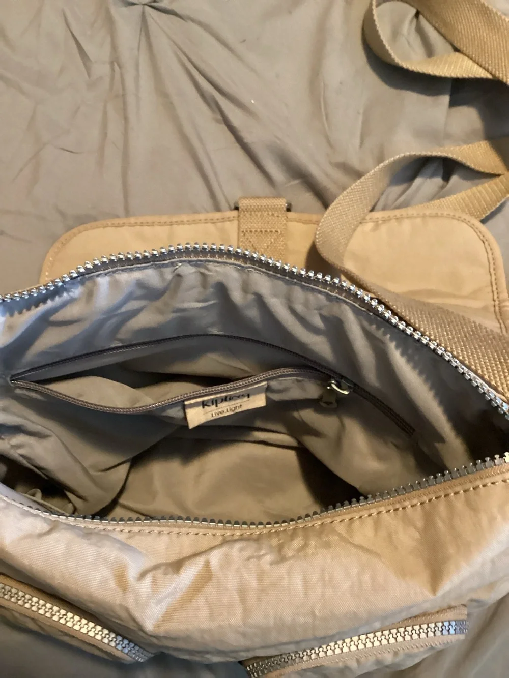 the Kipling tan Rita Messenger crossbody bag
